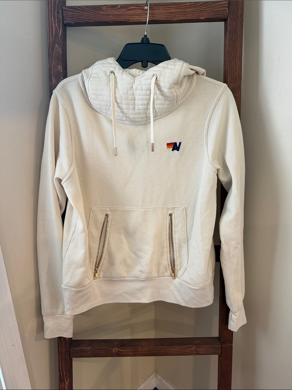 Aviator Nation Cream Hoodie/Pullover
